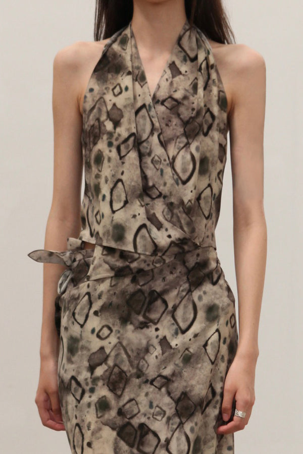 Cortana 25 Spring/Summer ETNA Top/Skirt Spain CTN-SS25-A0367-ELMAS PRINT Top (A2274)